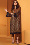 AlKaram Winter Collection – Two Piece Printed Cotail Suit With Dyed Cotail Viscose Trouser – FW-25.1-20-Brown
